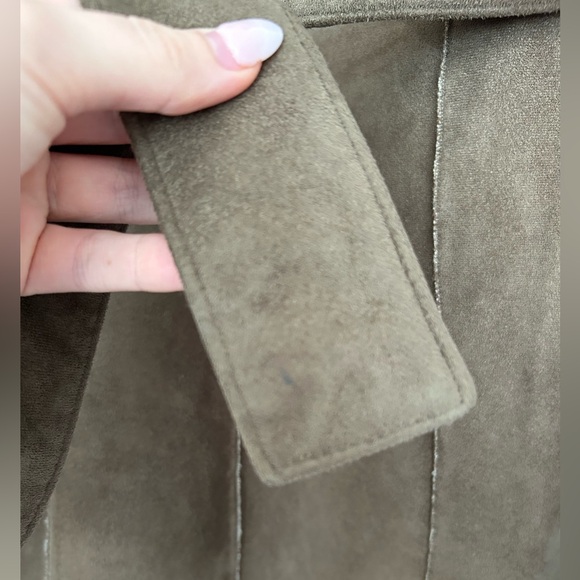 Calvin Klein Suede & Faux Fur Coat - Picture 11 of 14